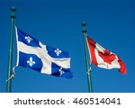Quebec And Canada Flags...