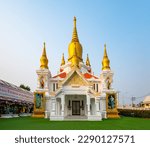 Small photo of Nakhon Pathom, March 11, 2023. Wat Rai Khing, a civilian monastery built in 1791, The Buddha image features Chiang Saen style, assumed to be built by Lanna Thai and Lan Chang craftsmen.