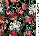 seamless pattern with vintage... | Shutterstock .eps vector #2138476571