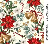 Seamless Pattern With Christmas ...