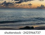 Small photo of Peaceful beach in Saint Barthelemy (St. Barts, St. Barth) Caribbean