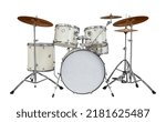 Drum kit with drums and cymbals....