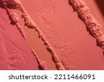 Small photo of Cosmetic blush powder textured background