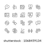 simple set of ux related vector ... | Shutterstock .eps vector #1068459134