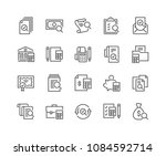 simple set of accounting... | Shutterstock .eps vector #1084592714