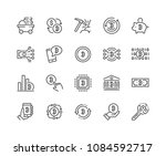 simple set of bitcoin related... | Shutterstock .eps vector #1084592717
