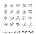 simple set of payment related... | Shutterstock .eps vector #1109332547