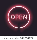 Classic Open Neon Sign. Made...