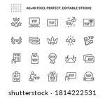 simple set of vip related... | Shutterstock .eps vector #1814222531