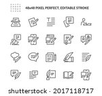 simple set of text related... | Shutterstock .eps vector #2017118717