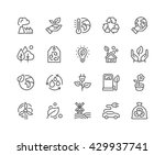 simple set of eco related... | Shutterstock .eps vector #429937741