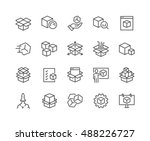 simple set of abstract product... | Shutterstock .eps vector #488226727