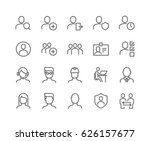 simple set of users related... | Shutterstock .eps vector #626157677
