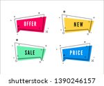 abstract offers banner. ... | Shutterstock .eps vector #1390246157