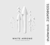 set of white 3d arrows.... | Shutterstock .eps vector #2169084331