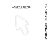 white arrow pointer in... | Shutterstock .eps vector #2169392711