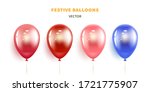 holiday balloons. festive... | Shutterstock .eps vector #1721775907
