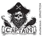 Skull Pirate Captain For T...