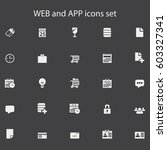 set of icons for web  internet  ... | Shutterstock .eps vector #603327341
