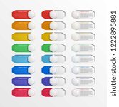 set of multicolor switch... | Shutterstock .eps vector #1222895881