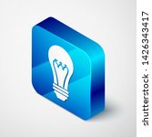 isometric light bulb icon... | Shutterstock .eps vector #1426343417