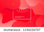 fluid red poster. dynamic... | Shutterstock .eps vector #1156220707