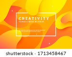 fluid style banner design with... | Shutterstock .eps vector #1713458467