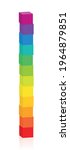 Colorful Cube Tower. Set Of 12...