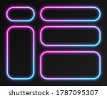 neon gradient frames set ... | Shutterstock .eps vector #1787095307