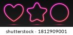 neon gradient frames set ... | Shutterstock .eps vector #1812909001