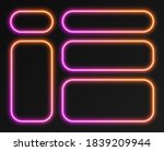 neon gradient frames set ... | Shutterstock .eps vector #1839209944