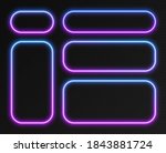 neon gradient frames set ... | Shutterstock .eps vector #1843881724