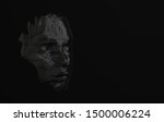 3d render human face with... | Shutterstock . vector #1500006224