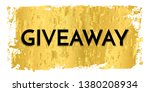time for a giveaway   banner... | Shutterstock .eps vector #1380208934