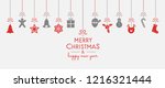 concept of christmas greeting... | Shutterstock .eps vector #1216321444