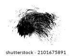 ink black abstract paint stroke ... | Shutterstock .eps vector #2101675891