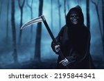 Small photo of Grim reaper in the forest