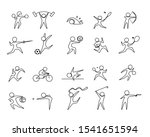 set of sport icons vector... | Shutterstock .eps vector #1541651594
