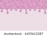 strawberry cream melted on... | Shutterstock . vector #1655612287