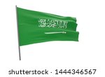 illustration of a waving flag... | Shutterstock . vector #1444346567