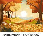 autumn landscape wonderland... | Shutterstock .eps vector #1797403957