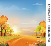 autumn landscape wonderland... | Shutterstock .eps vector #1933968101