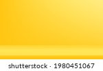 yellow background empty room... | Shutterstock .eps vector #1980451067