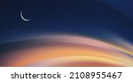 ramadan night with crescent... | Shutterstock .eps vector #2108955467