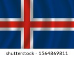 the national flag of iceland.... | Shutterstock .eps vector #1564869811