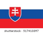 Flag of Slovakia. page symbol for your web site design Slovakia flag logo, app, UI. Slovakia flag Vector illustration, EPS10.