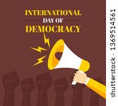 international day of democracy... | Shutterstock .eps vector #1369514561