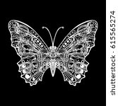 butterfly  decorative element... | Shutterstock .eps vector #615565274