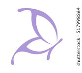 Purple Butterfly Vector Logo...