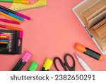 Back to school. stationery on a ...